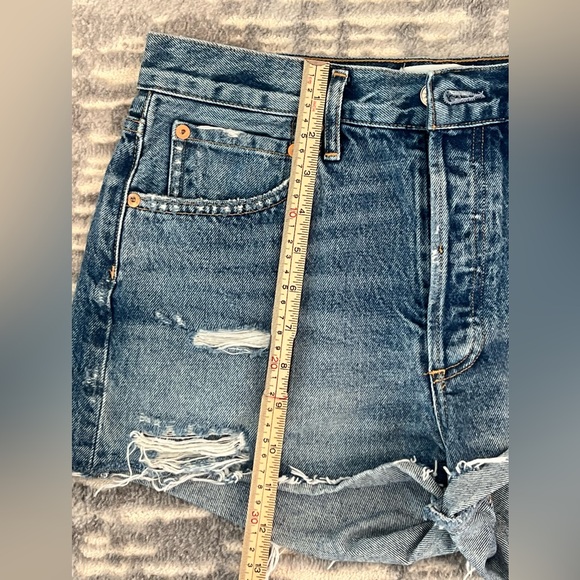 Agolde Blue Jean Shorts - Picture 8 of 12